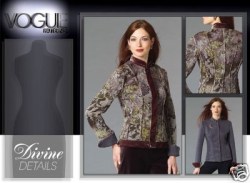 8332 VOGUE SEMI-FIT REVERSIBLE POCKET JACKET PATTERN 6-12 or 14-18 choice